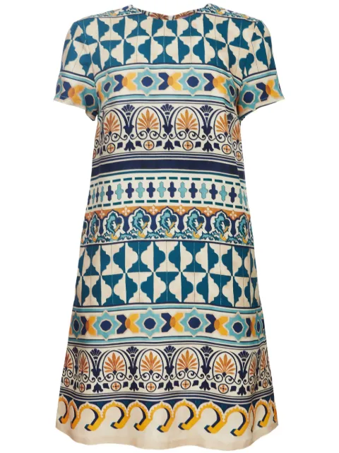 La DoubleJ Mini Swing A-line silk dress Neutrals DRE0159SIL001REA02WH03