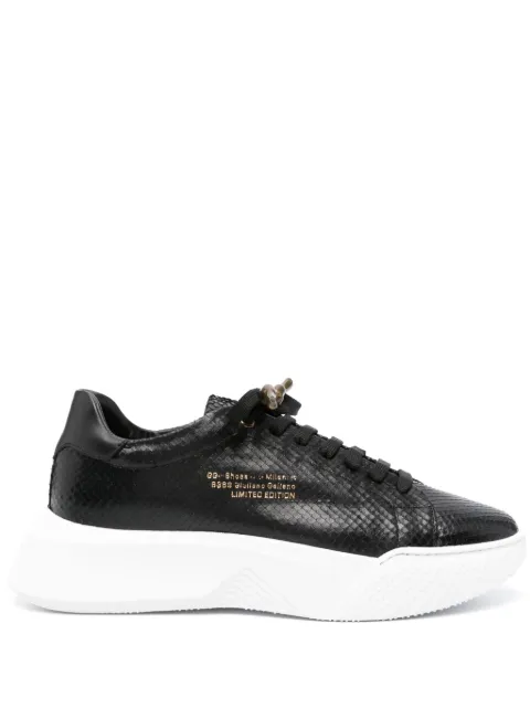 Giuliano Galiano Python leather sneakers Black NEMESIS2PYTHONBLACK