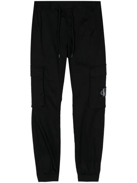 Calvin Klein logo-patch track pants Black J30J324696