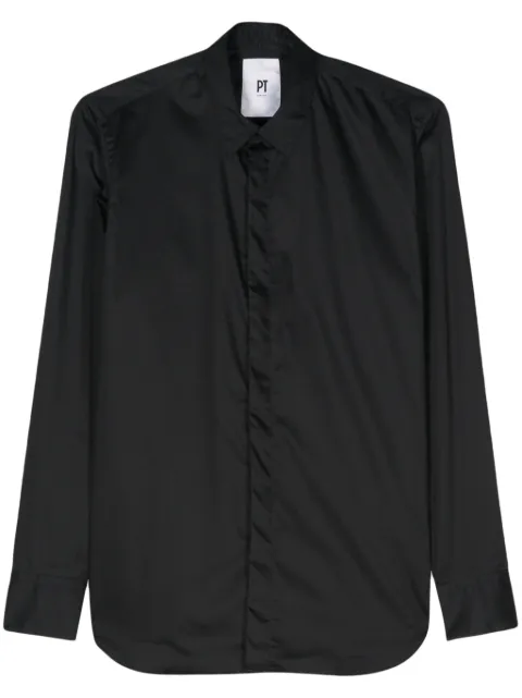 PT Torino cotton satin shirt Black TL6SIT030RTY01BB