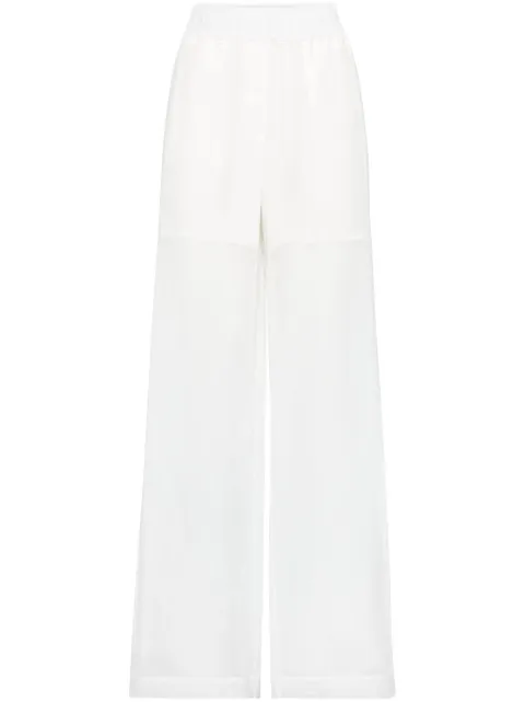 Brunello Cucinelli organza loose trousers White MH911P8592C100