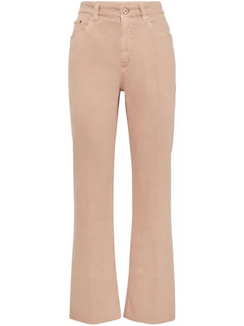 Brunello Cucinelli garment-dyed straight-leg jeans Neutrals M0H43P5696C8942