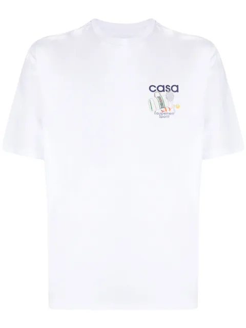 Casablanca Équipement Sportif cotton T-shirt White MPS24JTS001
