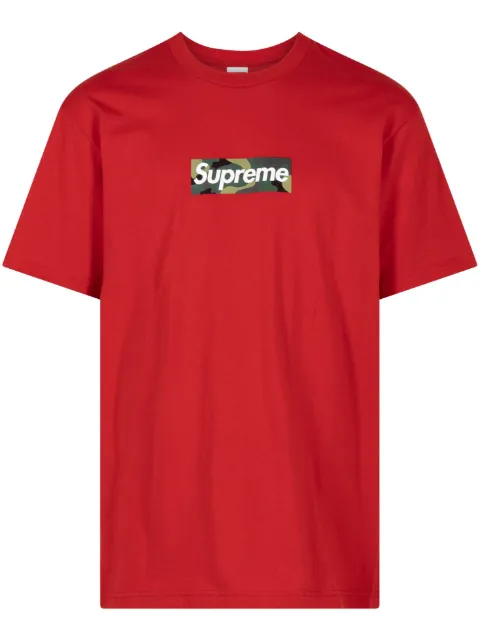 Supreme box logo cotton T-shirt Red SU100188