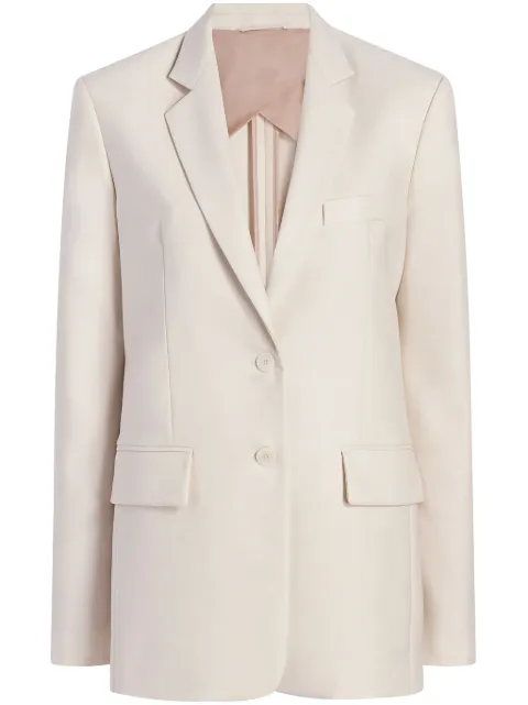 Another Tomorrow oversized single-breasted blazer Neutrals A222JK003WV