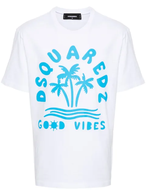 DSQUARED2 logo-print T-shirt White S71GD1386S22507