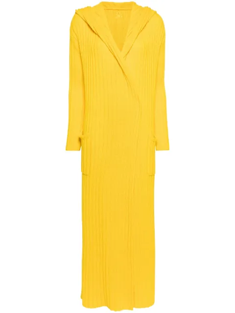 Teddy Cashmere chunky-knit cashmere cardigan Yellow AMALFI