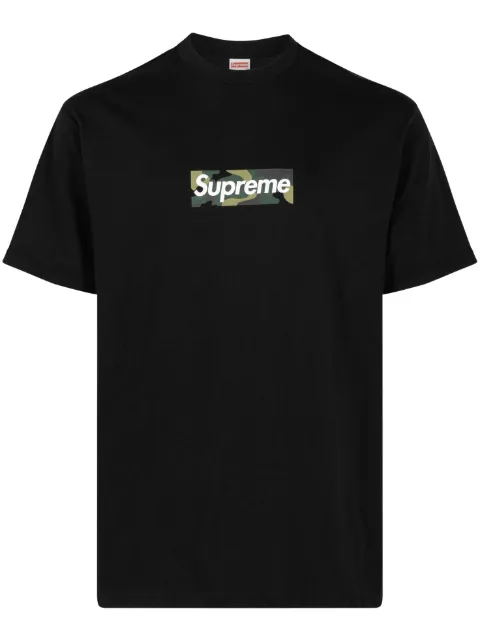Supreme box logo cotton T-shirt Black SU100185