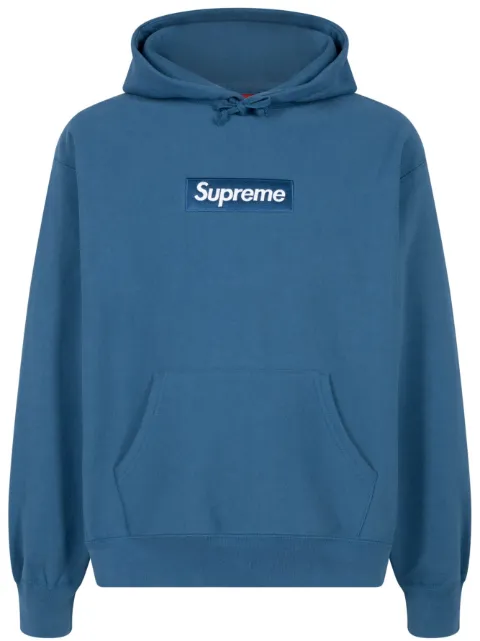 Supreme box logo cotton hoodie Blue SU100181