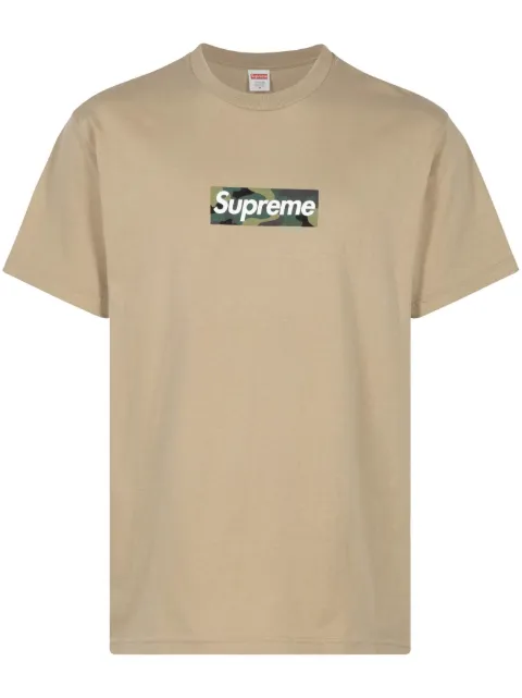 Supreme box logo cotton T-shirt Neutrals SU100189