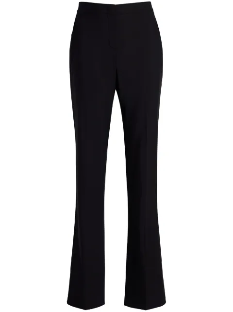 Another Tomorrow slim-cut tailored trousers Black A123PT001WV