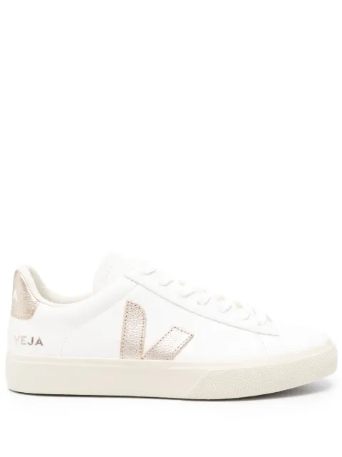VEJA logo-patch leather sneakers White CP0503495