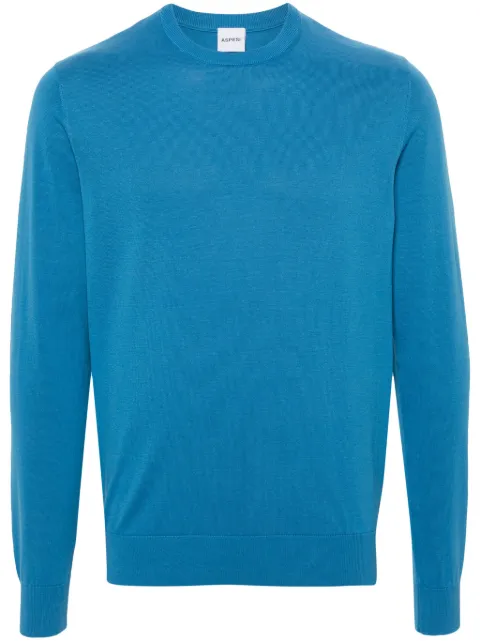 ASPESI fine-knit cotton jumper Blue M0103371