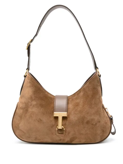 TOM FORD medium Monarch suede shoulder bag Brown L1760LCL068X
