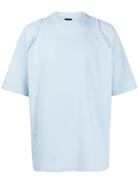 Jacquemus Le Camargue logo-embroidered T-shirt Blue 245JS1982312320