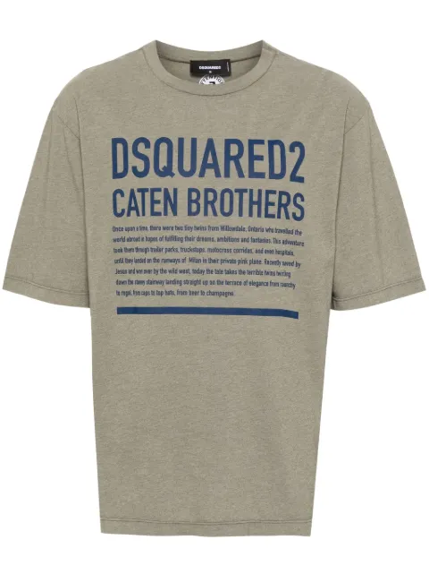 DSQUARED2 logo-print T-shirt Green S74GD1239S24318