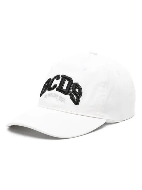 GCDS logo-embroidered cotton cap White A1CU5800AB7