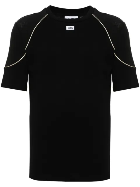 GCDS Comma cotton T-shirt Black A1CM2300JB1