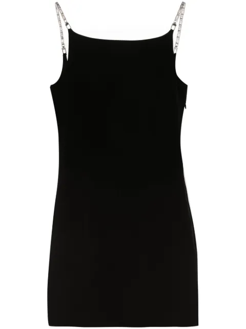 GCDS logo-chain cady mini dress Black A1CW1005TA4