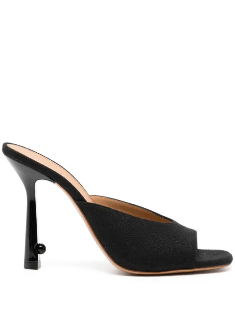 Off-White 100mm Lollipop sandals Black OWIJ025S24FAB0021009