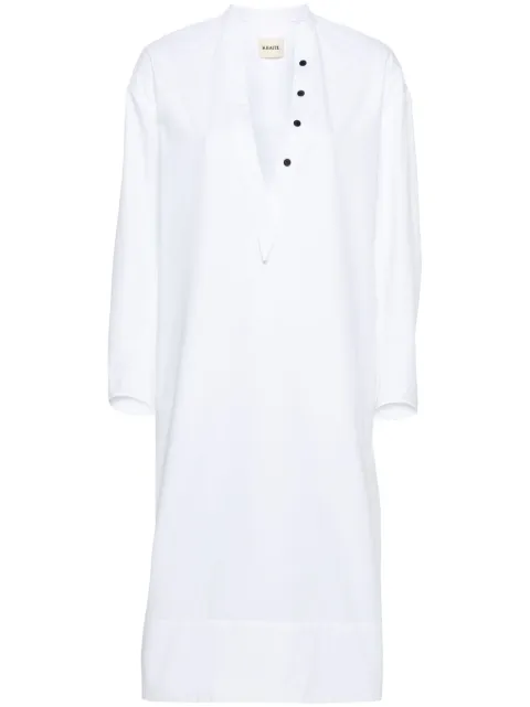 KHAITE Brom shift midi dress White 5392210