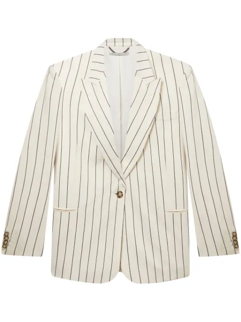 Stella McCartney pinstriped single-breasted blazer White 6501093DR375