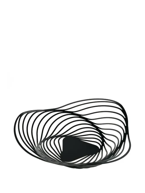 Alessi Trinity stainless-steel fruit bowl (43cm) Black ACO01B