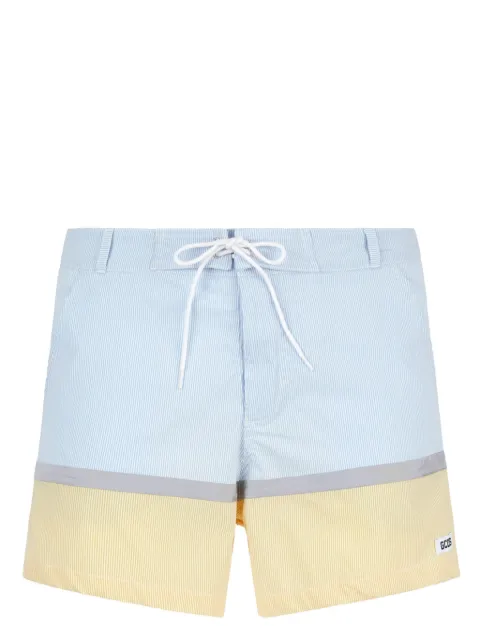 GCDS striped drawstring swim shorts Blue A1CM3900TC3