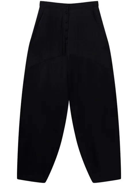 Stella McCartney panelled satin tapered trousers Black 6401873BU370