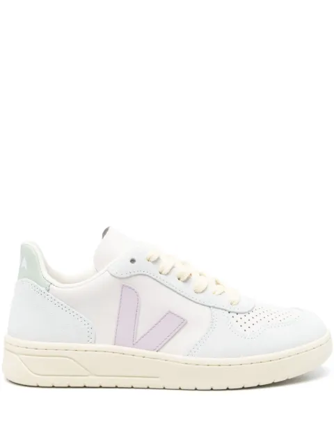 VEJA V-10 ChromeFree® leather sneakers Blue VX0203475