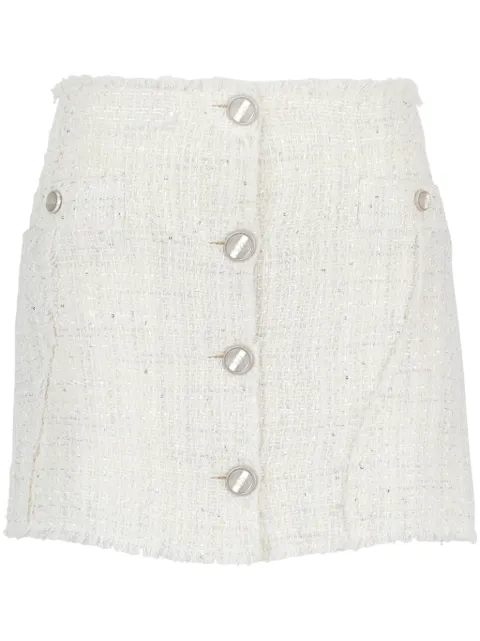 GCDS tweed mini skirt White A1OW3200TA2