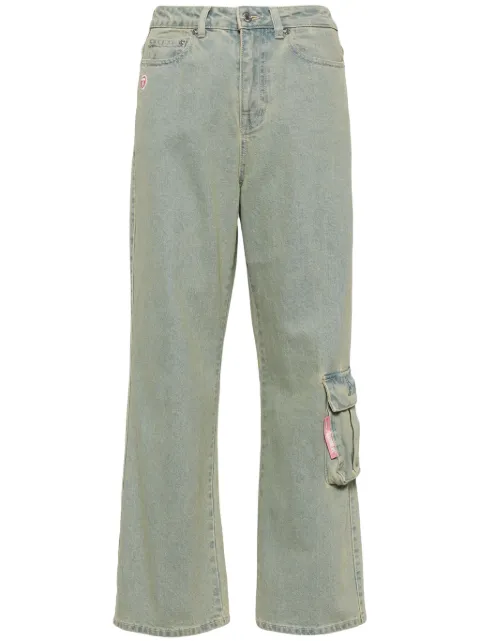 A BATHING APE® wide-leg cargo jeans Blue AJNB604XAM