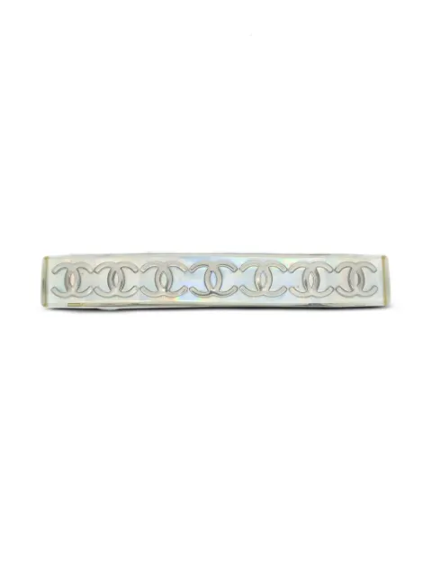 CHANEL Pre-Owned 1997 CC-embellished hair clip Silver HA97P62