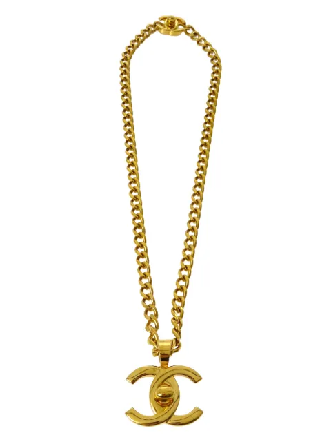 CHANEL Pre-Owned 1997 CC turn-lock pendant necklace Gold NC97P