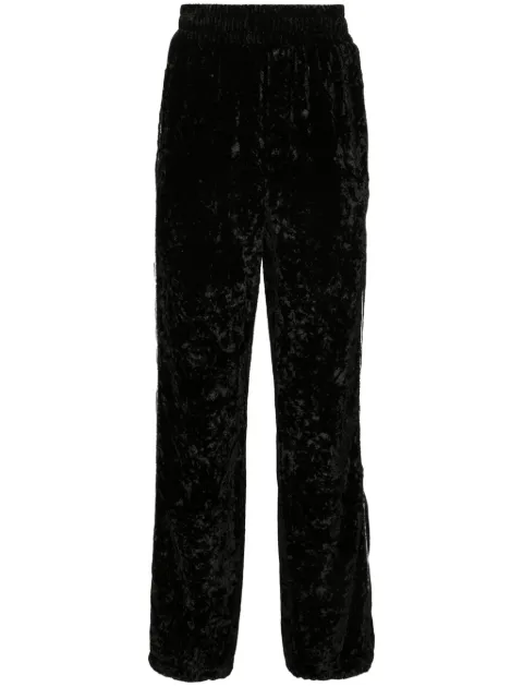 AMIRI crushed velvet track pants Black PS24MAW015