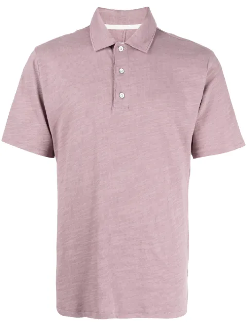 rag & bone Classic Flame cotton polo shirt Purple MBC23FT012CA12