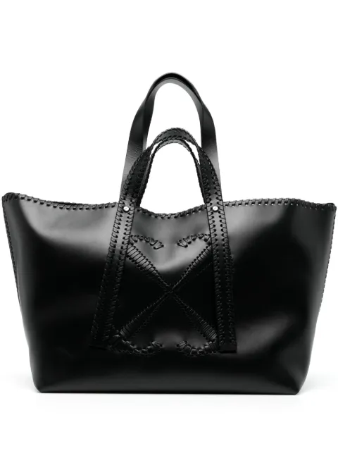Off-White Day Off leather tote bag Black OWNA218S24LEA0041000