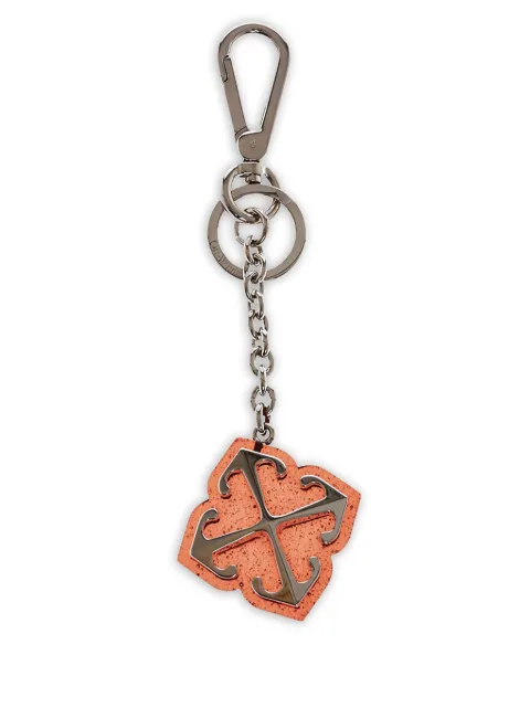 Off-White Jitney arrow-motif keyring Silver OWNU019S24MET0012500