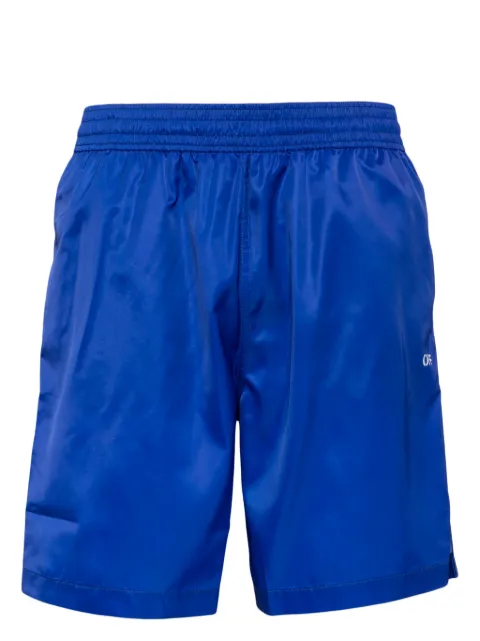 Off-White Scribble Diags-print elasticated swim shorts Blue OMFD008S24FAB003