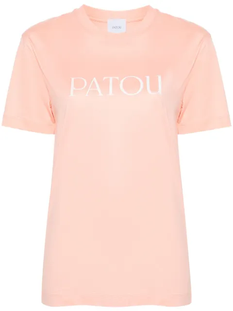 Patou logo-print organic-cotton T-shirt Orange JE0299999216A