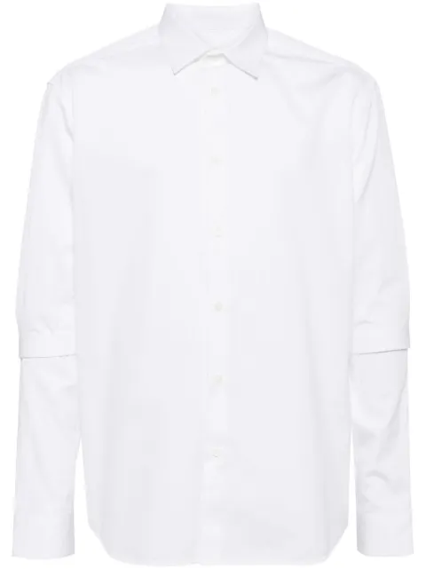 Off-White Ow tailored cotton shirt White OMGE039S24FAB0010101