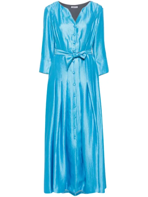 Baruni Cosmos belted maxi dress Blue SS2417TR