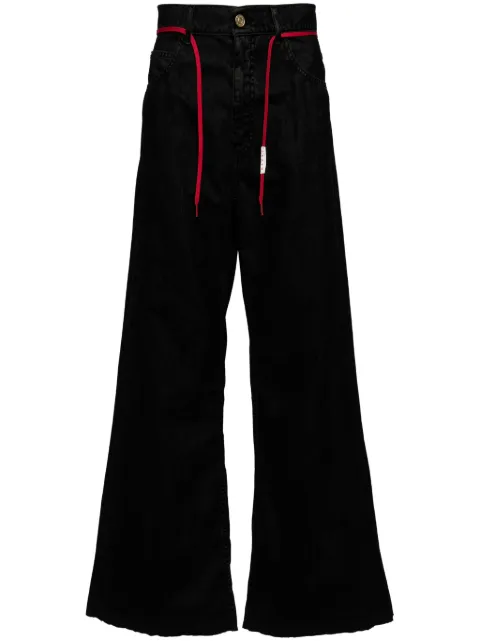 Marni drawstring flared trousers Black PUJU0019A0USCV98