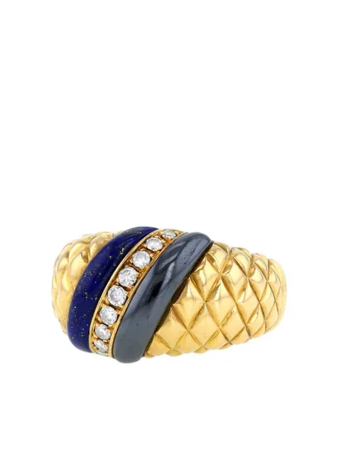 Van Cleef & Arpels Pre-Owned 1970s yellow gold mult-isone ring Gold 404512