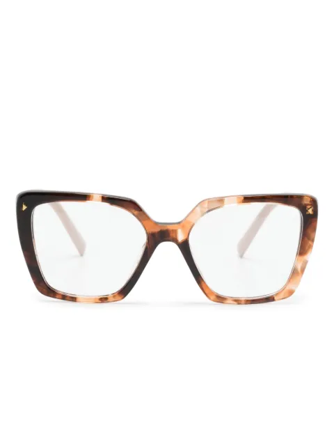 Prada Eyewear square-frame glasses Pink PR16ZV
