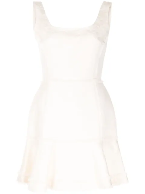 Alexis Noely brocade mini dress Neutrals A32303148906