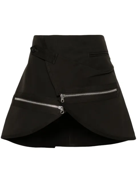 Courrèges Modular cotton miniskirt Green 224CJU166CO0117