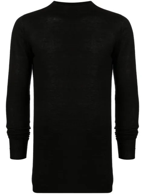 Rick Owens semi-sheer cashmere jumper Black RU02C7625WS