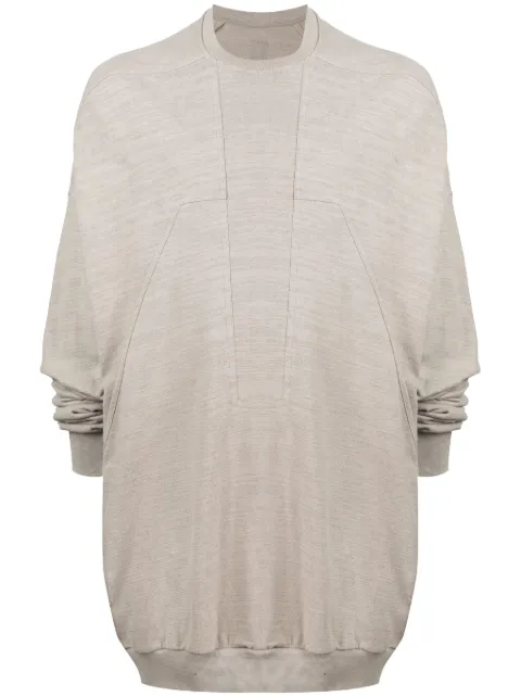 Rick Owens slub panelled sweatshirt Grey RU02C7278BG