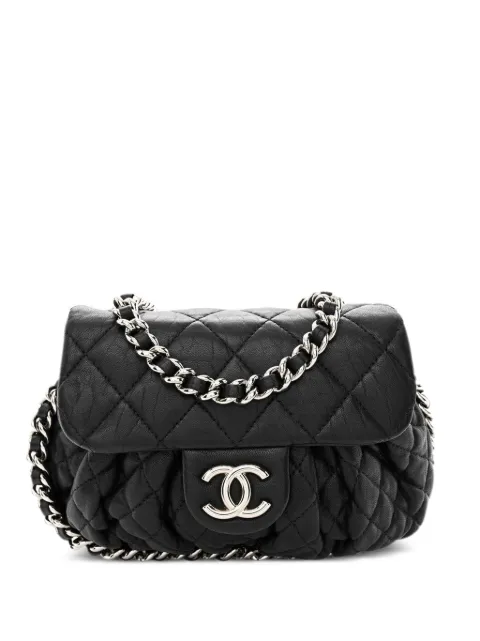 CHANEL Pre-Owned mini Classic Flap padded shoulder bag Black CHANELMINCHAINAROUNDBLK